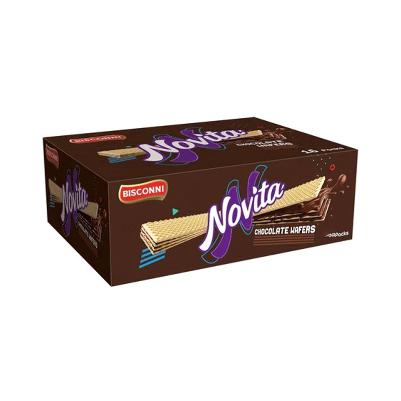 BISCONNI NOVITA CHOCOLATE WAFERS 16'S